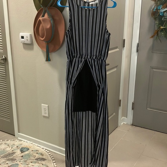 Cato Dresses & Skirts - Cato Black and White Striped Maxi Dress